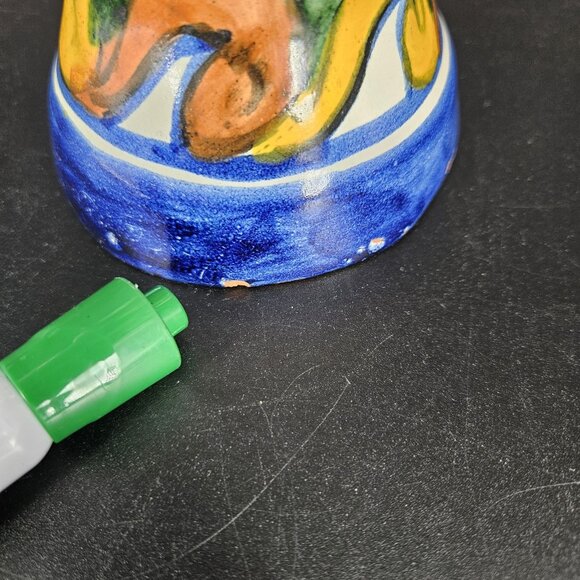 Vintage T. Ruth Talavera Pottery Candelabra 3 Arm Hand Painted Mexican Folk Art - Picture 6 of 13